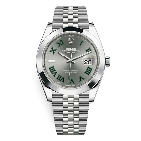 rolex datejust slate green roman|Rolex model 126300.